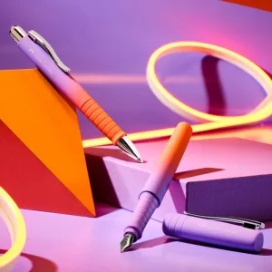 Stilou Faber-Castell Poly Pen,  mov-portocaliu, penita M-3-IMG-nav