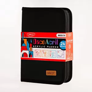Carioci acrilice 24 culori in mapa tip penar Daco MK503/24-2-IMG-nav