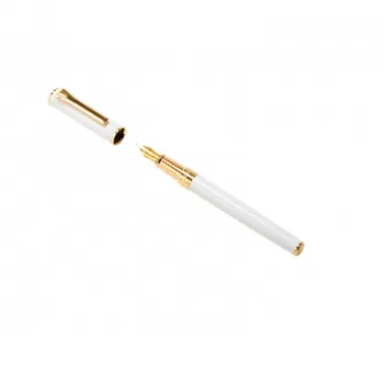 Stilou Picasso metalic alb cu calimara 688S/W-3