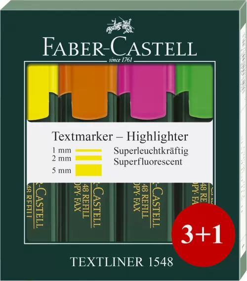 7-Textmarker-set-3+1-1548-Faber~Castell