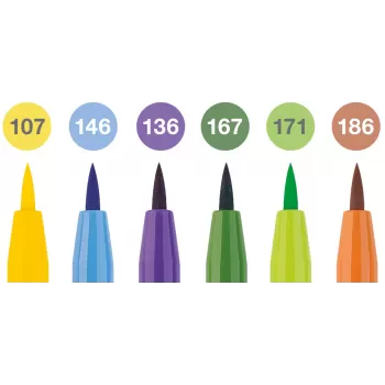 Pitt artist pen set 6 buc culori vara 2022 Faber-Castell-2