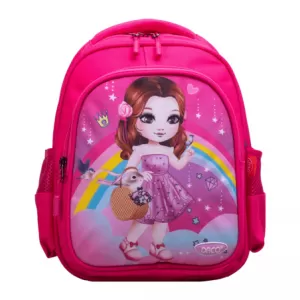 Ghiozdan gradinita, fete, roz, imprimeu printesa, 30 cm Daco GH240-1-IMG-nav