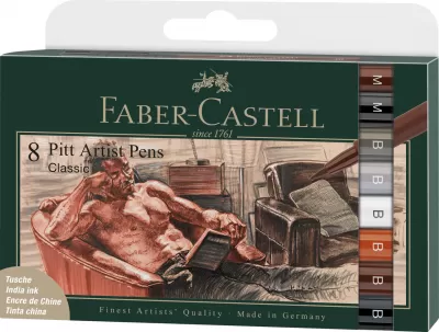 Pitt artist pen set 8 buc clasic Faber-Castell-img