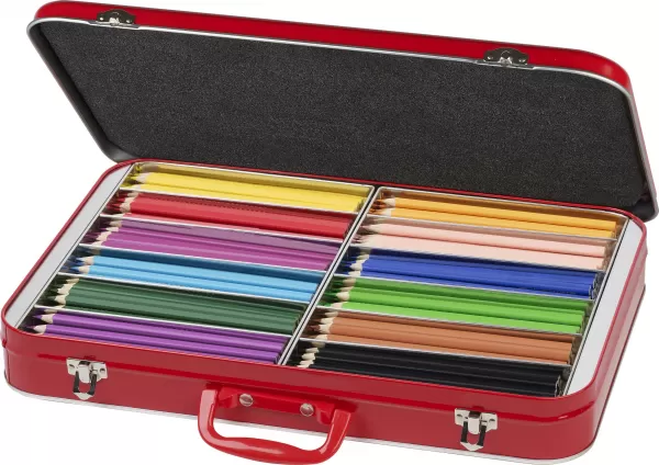 Cutie metal 300 creioane colorate triunghiulare Faber-Castell-1-IMG-slider