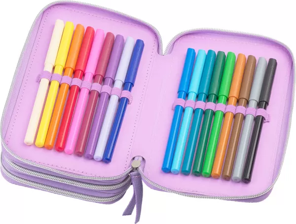 Penar 3 compartimente fete, echipat cu 44 piese, Unicorn 3D Faber-Castell-4-IMG-slider