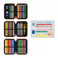 Penar cu 3 fermoare, echipat cu 49 de piese, negru seria Tandem Milan-3-IMG-slider-mobile