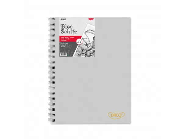 Sketchbook - Bloc schite A4, 120g/mp, 80 file DACO BD412-1-IMG-slider