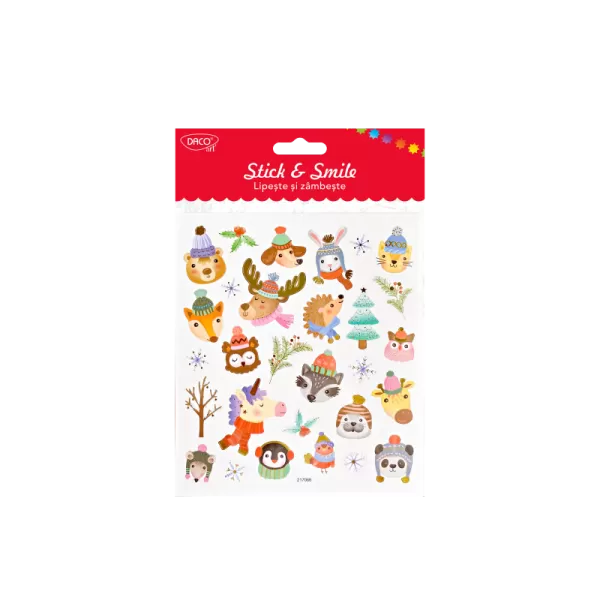 Abtibild - Lipeste si zambeste - Animale cu caciulita DACO AB628-1-IMG-slider