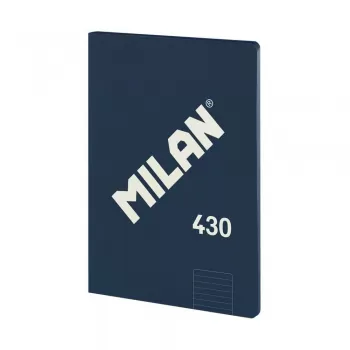 Caiet studentesc premium Milan, 48 file, hartie 95g/mp, dictando, coperta albastra-1