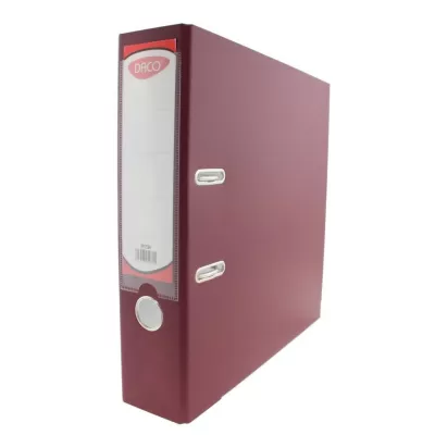 Biblioraft plastifiat bordo, 75 mm, Daco-img