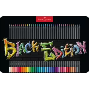 Creioane colorate 36 culori black edition cutie metal Faber-Castell-1-IMG-nav
