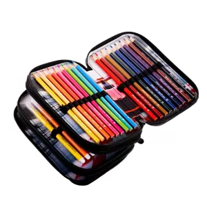 Penar echipat baieti, 3 compartimente, 46 piese, imprimeu masina curse Daco PE3004E-4-IMG-nav