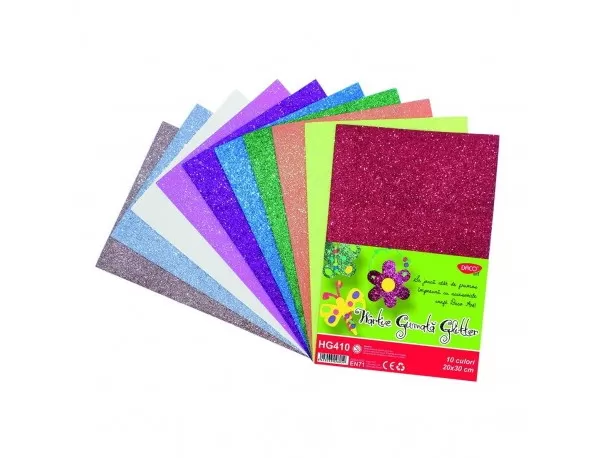 Hartie gumata glitter 10 culori DACO-1-IMG-slider