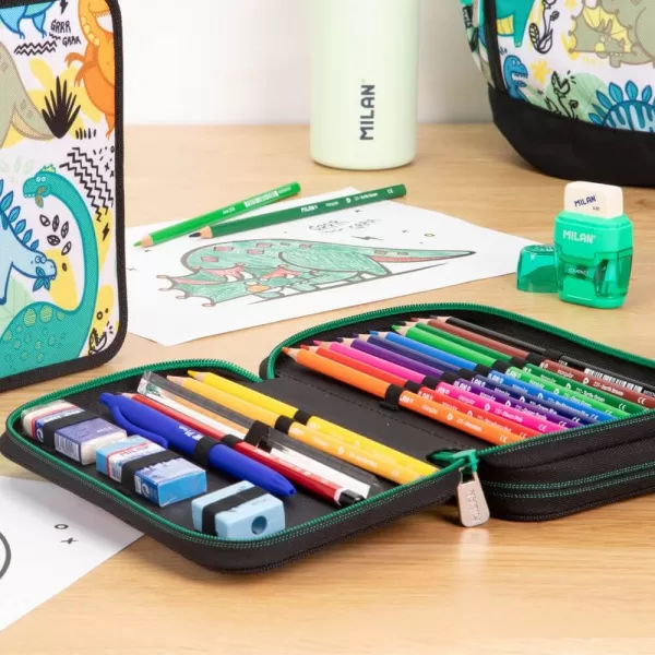 Penar cu 2 fermoare, echipat cu 36 piese, Dinozauri Milan-4-IMG-slider