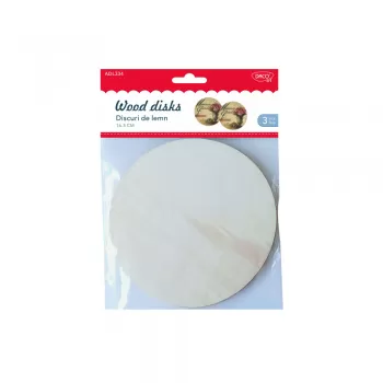 Crafturi - discuri lemn 16.5 cm diametru Daco AD334-1