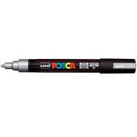 Posca marker UNI Argintiu, varf mediu 1.8-2.5 mm PC-5M-1-IMG-slider-mobile