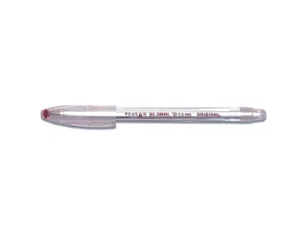 Pix PENSAN Global, vârf 0.5 mm, mină roşie, corp din plastic cu capac-1-IMG-slider