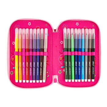 Penar cu 2 fermoare fete, echipat 37 piese, Pink Spring Daco PE2004E-4