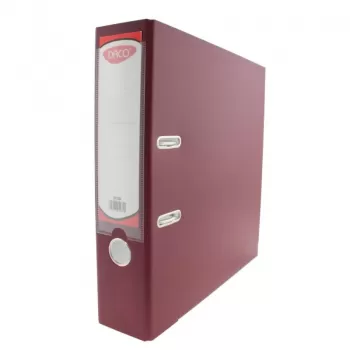 Biblioraft plastifiat bordo, 75 mm, Daco-1