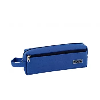 Penar mic albastru uni, 2 fermoare Ecada 786028A-1