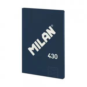 Caiet studentesc premium Milan, 48 file, hartie 95g/mp, dictando, coperta albastra-1-IMG-nav