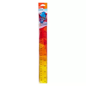 Rigla flexibila 30 cm, multicolora, Deli-4-IMG-nav