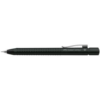 Creion mecanic 0.7mm negru metalizat grip 2011 Faber-Castell-1