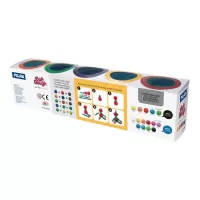 Plastilina usoara glitter, 5 culori, 710 gr. Milan-5-IMG-slider-mobile