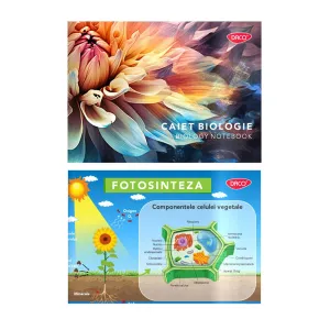Caiet biologie 17x24 cm, 24 file, coperta plastic Daco CT304-1-IMG-nav
