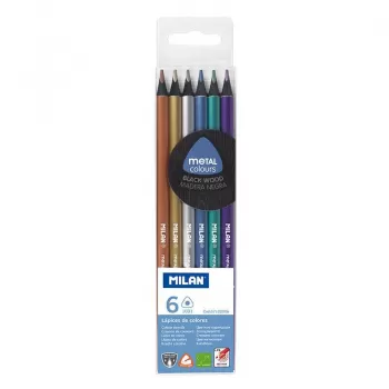 Creion color 6 Metalizat MILAN-1