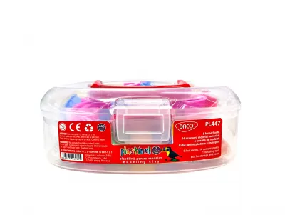 Plastilina 7 culori, 440g cu forme Plastinel Daco-img