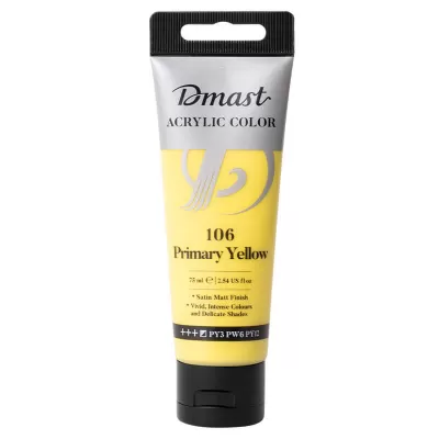 Culori acrilice profesionale, 75 ml, galben primar Dmast by Pebeo-img