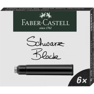 Cartuse cerneala mici negre 6 buc/cutie Faber-Castell-1-IMG-nav