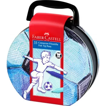 Carioca 33 culori fotbal connector Faber-Castell-2