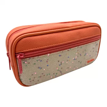 Penar fete liceu tip borseta, 2 fermoare Ecada 786014-1