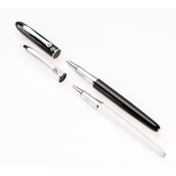 Stilou Picasso metalic alb si calimara 656W-2