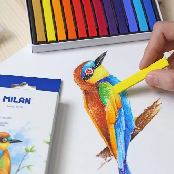 Soft pastel moale, 12 culori Milan Art-3-IMG-slider