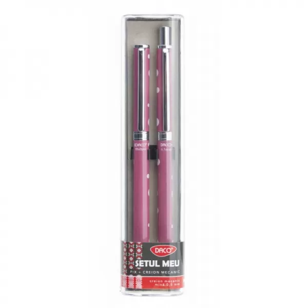 Set pix si creion mecanic roz DACO SE404RZ-2-IMG-slider
