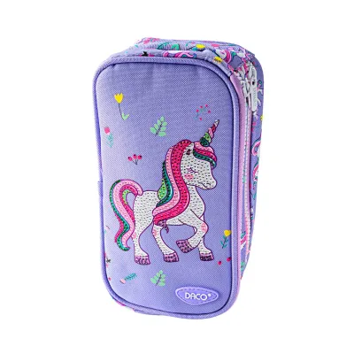 Penar etui Daco Unicorn cu 2 fermoare PE719M-img