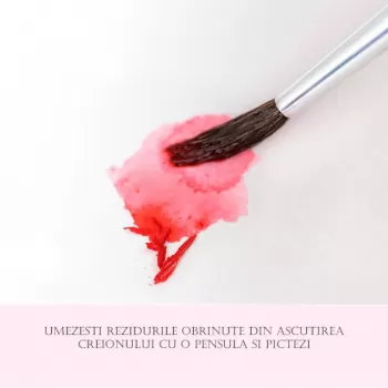 Creioane acuarela fara lemn, 12 culori, in cutie metalica Milan-7