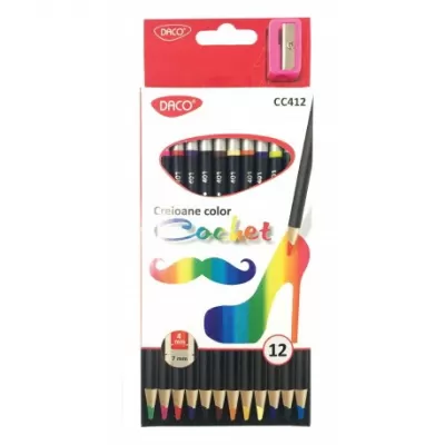 Creioane colorate 12 Cochet DACO CC412-img