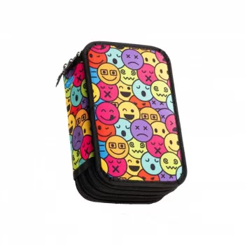 Penar 3 compartimente, echipat cu 46 de piese, Emoticons Daco PE3032E-2