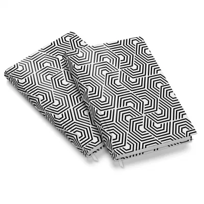 Agenda A5 nedatata, 208 pagini, Black & White-img
