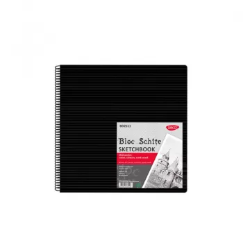 Bloc schite hartie neagra 25x25 cm, 110g/mp, 80 coli DACO-1