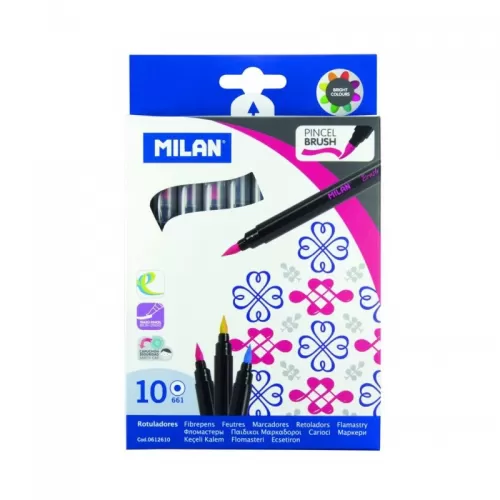 7-Carioca-10-culori-cu-varf-tip-pensula-Milan