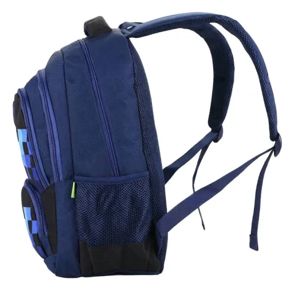 Ghiozdan baiat albastru Pixeli, 46 cm Ecada 61495-2-IMG-slider