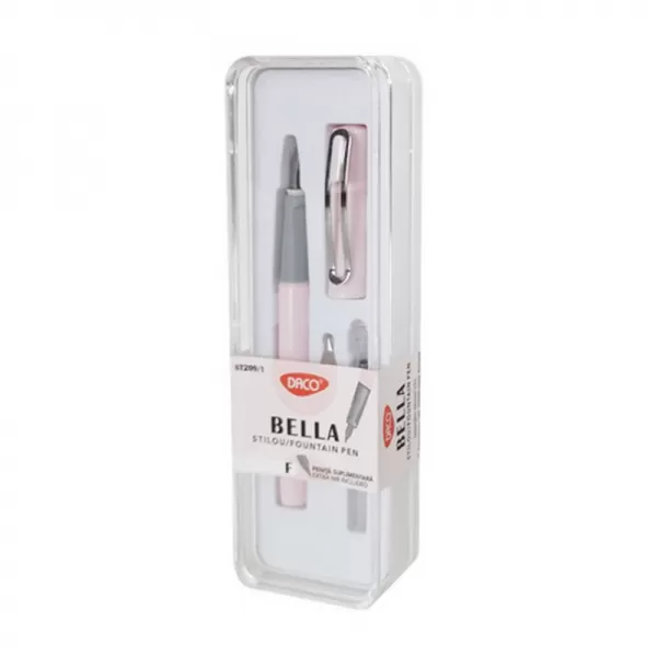 Stilou Daco fete, roz, cu penita de schimb Bella ST209-1-1-IMG-slider