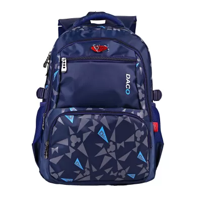 Ghiozdan scoala albastru 45.5 cm, imprimeu abstract Daco GH563-img