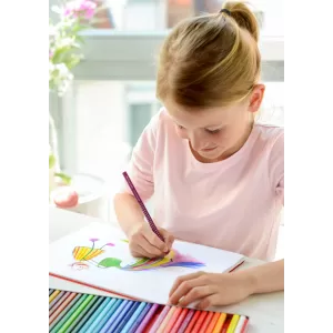 Creioane colorate 12 culori cutie metal grip 2001 Faber-Castell-2-IMG-nav