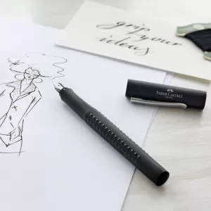 Stilou Faber-Castell grip 2011 negru, penita M-3-IMG-nav